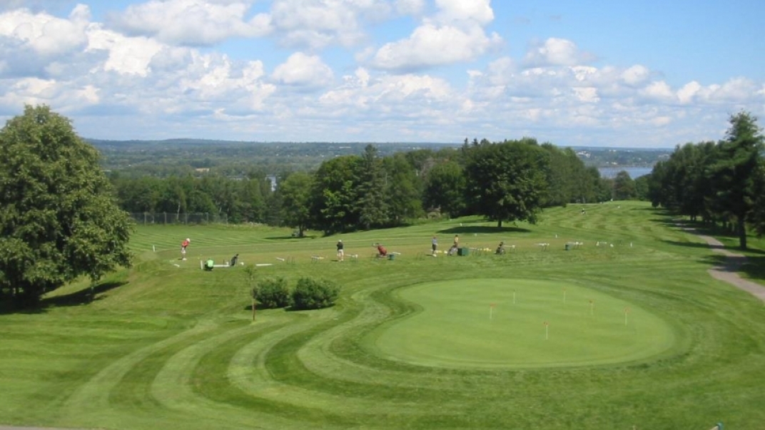 outdoor shot of the greens at Fredericton Golf Club