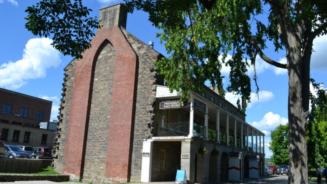 Exterior of brick heritage building that houses the Fredericton Region Museum