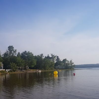 shot of the water at lake george family campground