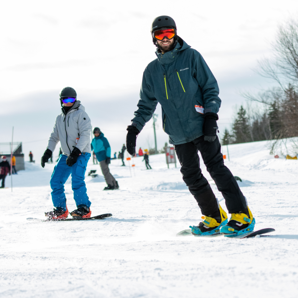 people skiing